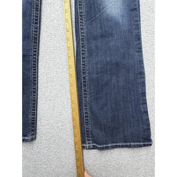 Ariat REAL Denim Jeans Womens 26R Blue Mid Rise Bootcut Stretch Embroidered - Picture 3 of 11